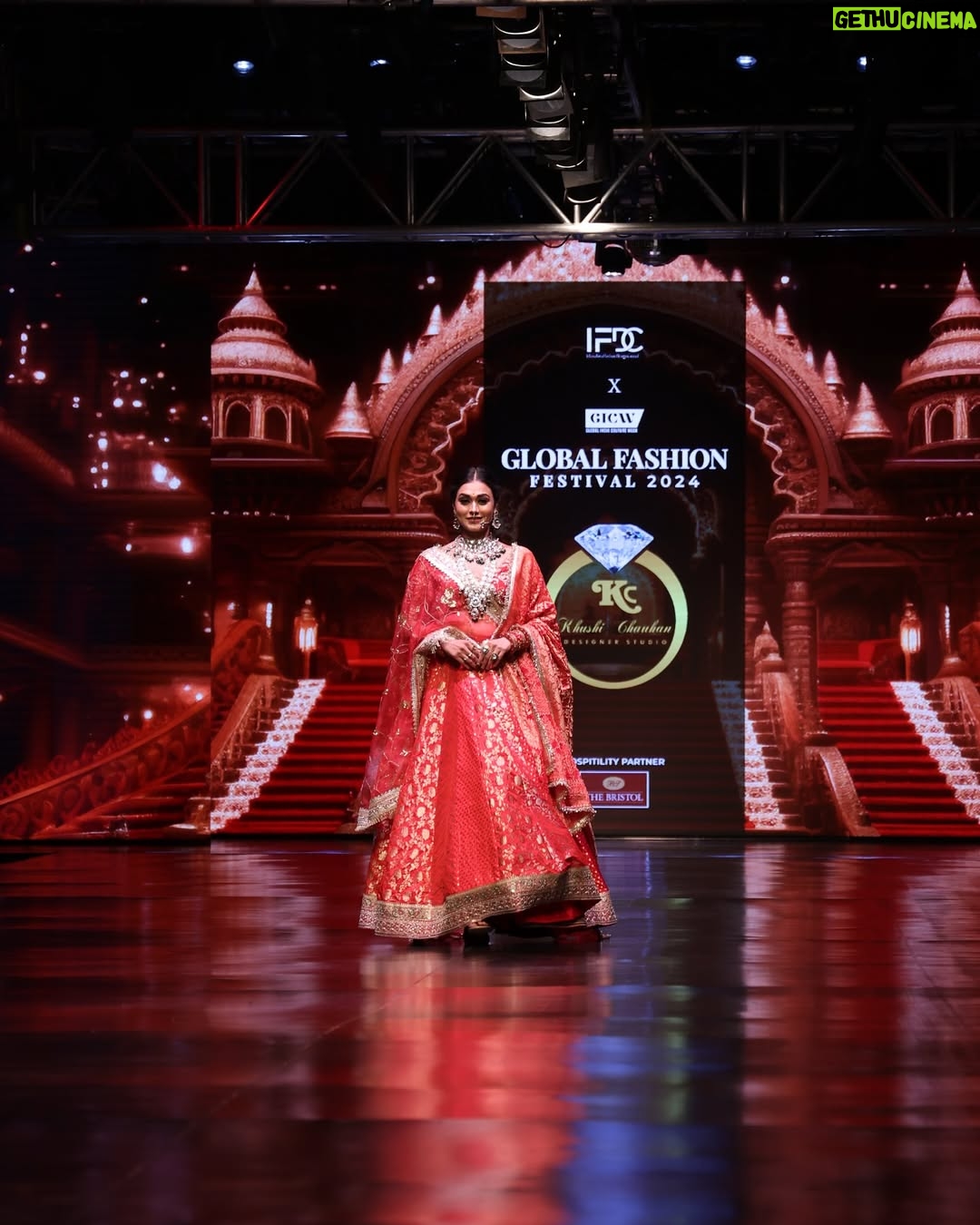 Sriti Shaw - 215 Likes - Bridal collection (saanj )2024 
Designed by @khushi_chauhan_designer_studio 
Show @gicwind 
Showstopper @sritishaw_official 
Jewellery by @eva18jewellery 
Photoshoot by @nkfotostudios