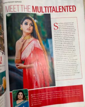 Sriti Shaw Instagram - Thank you So much @feminamagazine for the great article for the month of July 2022 which got published nationwide in all stands .. What an honour..❤️❤️tysm for all your love and support @s.724m @priyadarshiniboutique1 @indranichatterjeedas ❤️❤️🤩🤩🤩💯