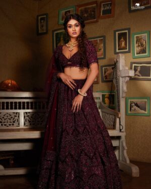 Sriti Shaw Instagram - The Gorgeous @sritishaw_official looks the Royal Beauty wearing the stunning RajniGandha Lehenga from @lalitdalmiaofficial .
‘Rajnigandha Lehenga’ features a symphony of elegance and grace with a touch of ethnic regality .
Outfit : @lalitdalmiaofficial
Outfit Name : Rajnigandha Lehenga
Styling : @lalitdalmia03
Jewellery : @lalitdalmiaofficial
Inframe : @sritishaw_official
Location : Lalit Dalmia Pitampura Fashion Museum .
#lalitdalmia #wedding #weddinglehenga #weddings #lehenga #bridetobe #brideto#bridallehenga #bridal #handembroidery #handembroiderywork #blousedesigns #blouses #winelehenga #reception #receptionlook #bridallehenga #lalitdalmiacouturecollection