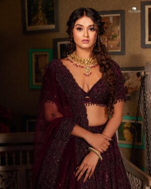 Sriti Shaw Instagram - The Gorgeous @sritishaw_official looks the Royal Beauty wearing the stunning RajniGandha Lehenga from @lalitdalmiaofficial .
‘Rajnigandha Lehenga’ features a symphony of elegance and grace with a touch of ethnic regality .
Outfit : @lalitdalmiaofficial
Outfit Name : Rajnigandha Lehenga
Styling : @lalitdalmia03
Jewellery : @lalitdalmiaofficial
Inframe : @sritishaw_official
Location : Lalit Dalmia Pitampura Fashion Museum .
#lalitdalmia #wedding #weddinglehenga #weddings #lehenga #bridetobe #brideto#bridallehenga #bridal #handembroidery #handembroiderywork #blousedesigns #blouses #winelehenga #reception #receptionlook #bridallehenga #lalitdalmiacouturecollection