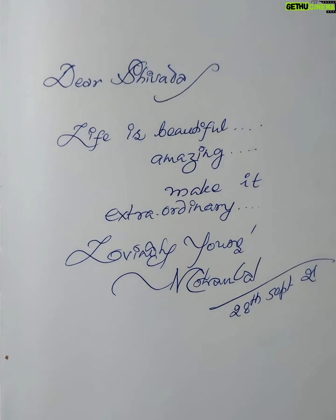 Sshivada - 153.1K Likes - Congratulations Laletta on receiving the Dadasaheb Phalke Award! 🌟 You’ve always inspired us and continue to do so every single day. I feel blessed to have shared the screen with you, and I’ll forever cherish your words : ‘Life is beautiful, amazing—make it extraordinary.’ You truly live by those words, and we’re all inspired to do the same. Keep inspiring us, always. ❤️ @mohanlal