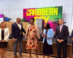 Stacey Plaskett Instagram - The 2025 Caribbean Day Party was an incredible celebration of culture, community, and Caribbean pride, which I hosted alongside my sister-in-service Congresswoman Yvette Clarke during the 54th Congressional Black Caucus Foundation Annual Legislative Conference. 🌺🇻🇮🇯🇲🇹🇹

It was my honor to welcome Adam O to this year’s celebration, whose music and energy perfectly captured the spirit of our Caribbean heritage.

I am grateful to everyone who joined us to uplift the richness of our islands and our people! ✨ #CaribbeanDayParty #ALC54 #CBCF