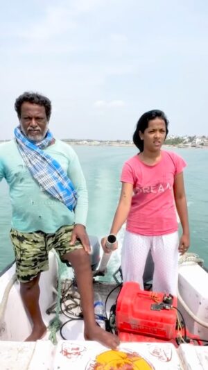 Subiksha kumar Instagram - 😌Proud to be a fisherman girl ❤️#trendingreels #trendingreels #viral #shorts #trending #reelsinstagram #viralvideos #instagood #viralvideos #trendingreels #sealife