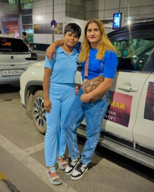 Suchika Hooda Instagram - With @judo__player_khushi