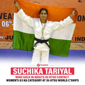 Suchika Hooda Instagram - India's Suchika Tariyal clinched a š„š medal in the Adults Ju-Jitsu Contact Female -63kg category at the JJIF Ju-Jitsu World Championships in Heraklion, Greece.
Suchika defeated Syvch Oleksandra of Ukraine marking a significant moment in her career! āØš
#jujitsu #indiansports #greece #worldchampionships