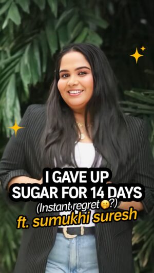 Sumukhi Suresh Instagram - I QUIT
sugar for two weeks because spiraling is my forte. Did no sugar make me… salty? 🥲 Should I give it up forever?
Documented it to make Amma proud (she isn’t) and your viewing pleasure (pleasure is pain)
#Ad #sugar #health #detox