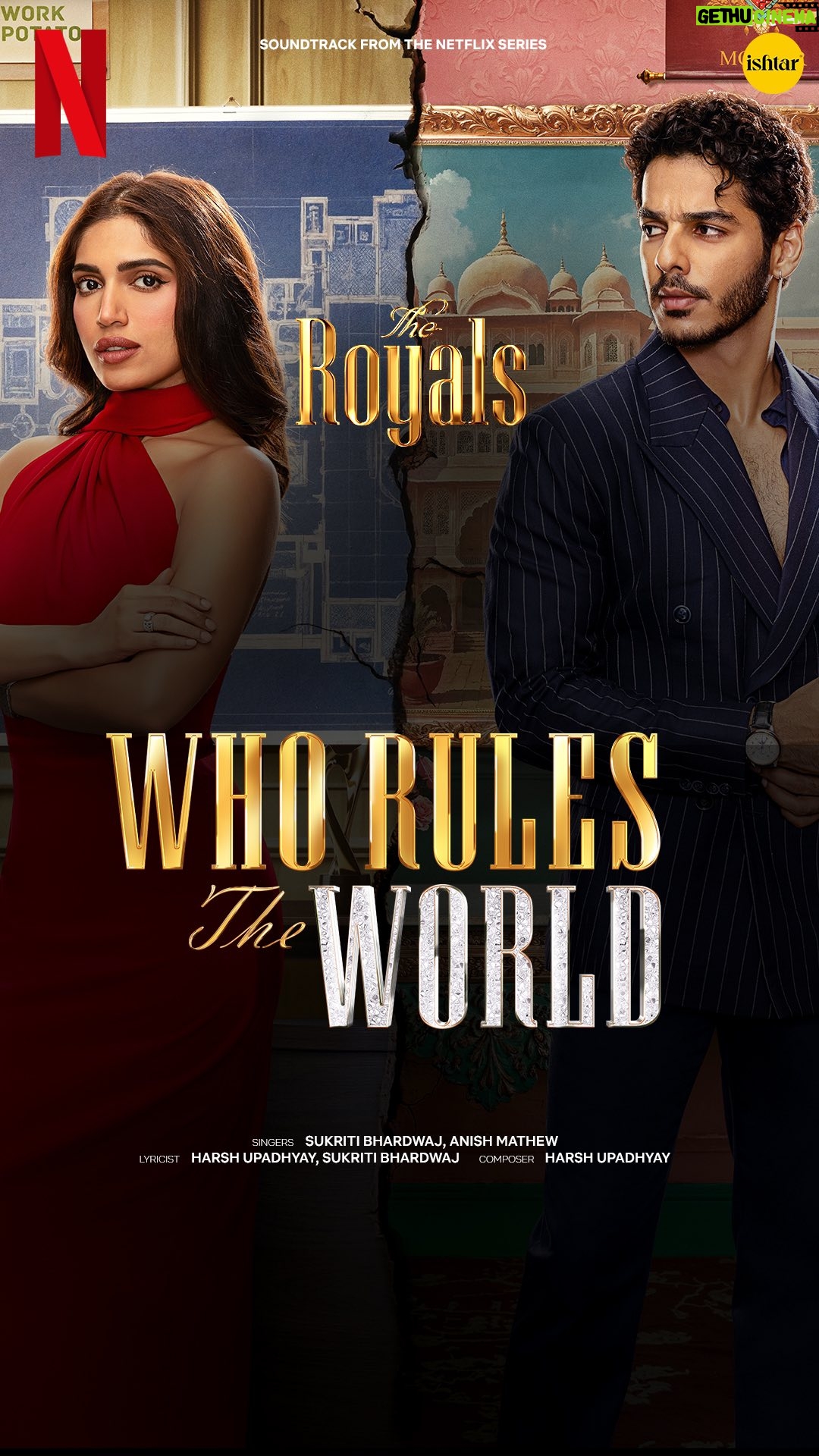 Sumukhi Suresh - 58.9K Likes - This song didn’t come to play, it’s come to SLAY
#WhoRulesTheWorld is OUT NOW & is ready to rule your playlist 👑

Go stream it (link in bio) before your friends tell you they heard it first 🎧

#TheRoyalsOnNetflix #BelieveASD #Ishtar 

#IshaanKhatter #BhumiPednekar #NoraFatehi #ZeenatAman #SakshiTanwar #DinoMorea #ChunkyPanday #MilindSoman #LisaMishra #KavyaTrehan #VihaanSamat #SumukhiSuresh
