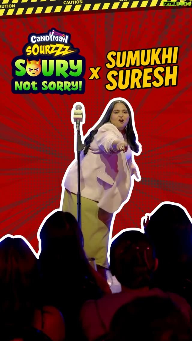 Sumukhi Suresh - 287.4K Likes - Soury, sassy, and not sorry! 
Candyman Sourzzz presents #SouryNotSorry.
You don’t want to miss this!

#CandymanSourzzz #SouryNotSorry #Ad #Comebacks