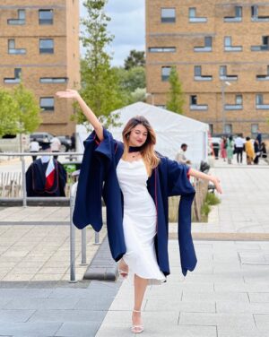 Sunaina Ganesh Instagram - From late nights to bright lights—made it through! 🎓#graduated #MScUnlocked