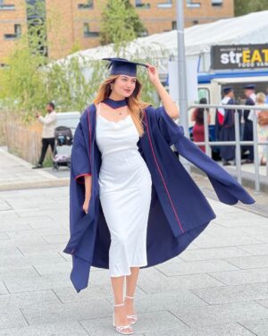 Sunaina Ganesh Instagram - From late nights to bright lights—made it through! 🎓#graduated #MScUnlocked