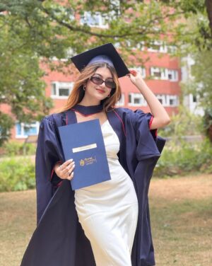 Sunaina Ganesh Instagram - From late nights to bright lights—made it through! 🎓#graduated #MScUnlocked