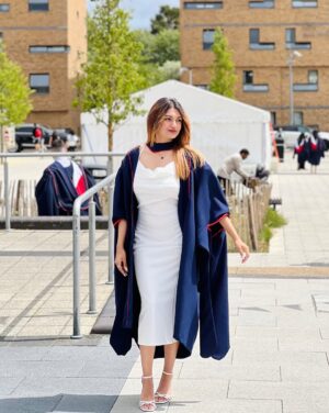 Sunaina Ganesh Instagram - From late nights to bright lights—made it through! 🎓#graduated #MScUnlocked