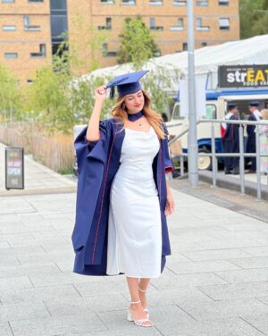Sunaina Ganesh Instagram - From late nights to bright lights—made it through! 🎓#graduated #MScUnlocked