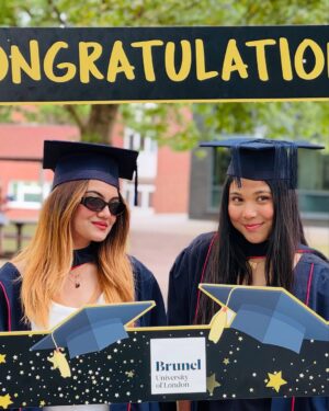 Sunaina Ganesh Instagram - From late nights to bright lights—made it through! 🎓#graduated #MScUnlocked