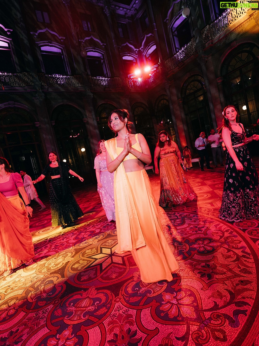 Sunaina Khera - 3 Likes - A cross cultural celebration to remember 🥹💛
Ipshita chose our yellow silk satin sari for her sangeet afterparty at her Indian-Lebanese wedding in Porto, Portugal.
The sweetest part? @ipshitak and @ribal.saroufim tied the knot on the same date they started dating,10 years ago.✨

Photography: @afonsocastella @luisakiota
Makeup: @tomperdigao
Location: @palaciodabolsa
