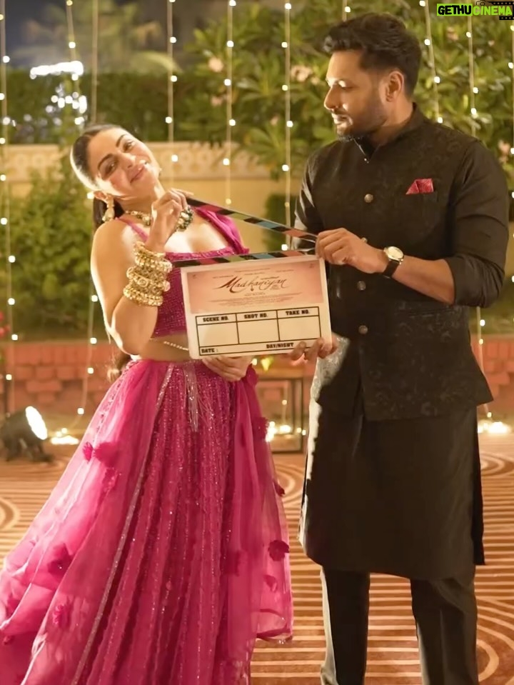 Sunaina Khera - 3.5K Likes - Directly from the sets of Madhaniyan, Neeru Bajwa in our pink 3D flower lehenga🥹🩷