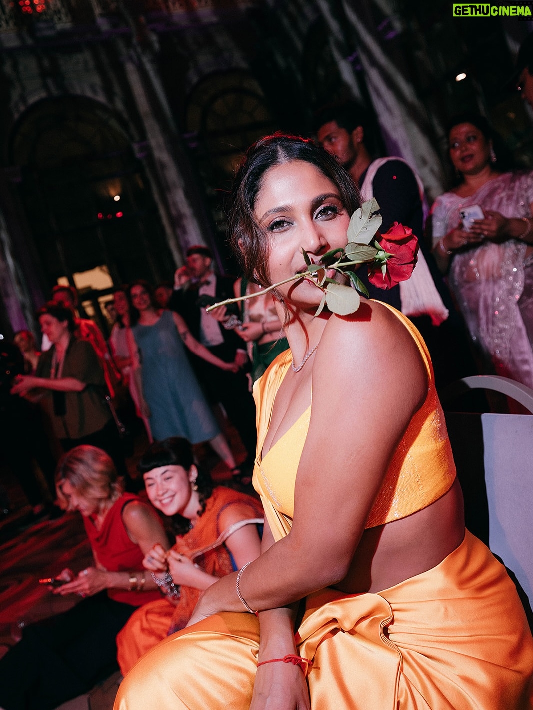 Sunaina Khera - 3 Likes - A cross cultural celebration to remember 🥹💛
Ipshita chose our yellow silk satin sari for her sangeet afterparty at her Indian-Lebanese wedding in Porto, Portugal.
The sweetest part? @ipshitak and @ribal.saroufim tied the knot on the same date they started dating,10 years ago.✨

Photography: @afonsocastella @luisakiota
Makeup: @tomperdigao
Location: @palaciodabolsa
