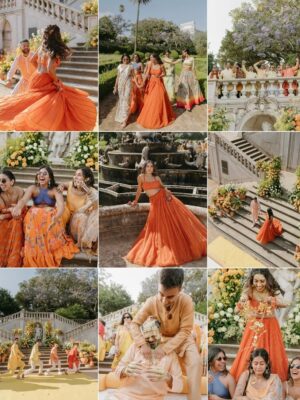 Sunaina Khera Instagram - Ravina, a Sunaina Khera bride🍊🧡
Photographed by @amritphotography ✨