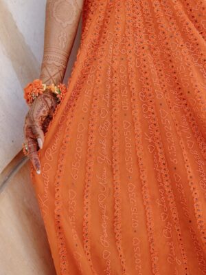 Sunaina Khera Instagram - Ravina, a Sunaina Khera bride🍊🧡
Photographed by @amritphotography ✨