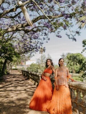 Sunaina Khera Instagram - Ravina, a Sunaina Khera bride🍊🧡
Photographed by @amritphotography ✨