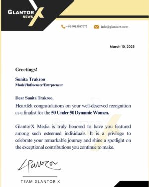 Sunita Trakroo Instagram - Looking forward to become the master of my destiny🇮🇳🌍
Thank you from the bottom of my heart @glantor.x @business.standard for this recognition🙏
#sunitatrakroo #googleit #googlesearchsunitatrakroo #glantorx #businessstandard