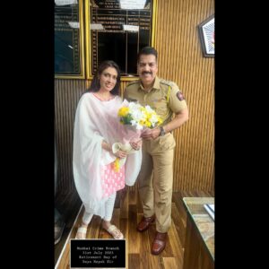 Surabhi Purohit Instagram - 𝗥𝗲𝘁𝗶𝗿𝗲𝗺𝗲𝗻𝘁 𝗶𝘀𝗻’𝘁 𝘁𝗵𝗲 𝗲𝗻𝗱 — 𝗶𝘁’𝘀 𝗷𝘂𝘀𝘁 𝘁𝗵𝗲 𝗲𝗻𝗱 𝗼𝗳 𝗦𝗲𝗮𝘀𝗼𝗻 𝗢𝗻𝗲. 𝗡𝗼𝘄 𝗰𝗼𝗺𝗲𝘀 𝗦𝗲𝗮𝘀𝗼𝗻 𝗧𝘄𝗼 💥

My Big Brother 🙏🏻 Daya Nayak Anna 🙏🏻

Daya Nayak ( ACP ) Sir the encounter specialist, retires today ( 31st July 2025 ) after 31 years of fearless, dedicated service in the Mumbai Police 🇮🇳

Everyone calls him “Anna” , which means big brother — and for me, that’s exactly who he’s been. My neighbour and someone who’s always had my back — no matter what.

Met a real-life hero today ( 31st July 2025 ) again 💥 I had to capture this moment as he wore the ACP uniform for the last time. A memory to cherish forever ❤️🙏🏻

His service to the nation has been unforgettable.
He gained fame for his fearless crackdown on Mumbai’s underworld, neutralising over 84 gangsters and contributing to several high-profile cases, including the Ambani bomb scare case
The underworld feared him, he helped clean up the streets when the city needed it most.
Though the world called him an “encounter specialist,” Daya Nayak never accepted that title . He always said he wasn’t trigger-happy but was forced to kill gangsters to prevent more “bloodshed and mayhem”.
His car was blown up in a bomb blast, several life threats still he remains unshakable. His life was so extraordinary that films like “Ab Tak Chhappan” and “Kagaar” were based on his real-life story — and the beloved CID character “Daya” was loosely inspired by him. But no screen portrayal can fully capture the strength, courage, and integrity of the real man behind it all.

Congratulations, sir 🙏🏻 It’s been a true honour to witness your journey. Your story will continue to inspire millions.

Thank you for your service to the nation 🙏🏻 

Season 1 was legendary. ⭐️ and I know Season 2 will be just as powerful. 💙 🇮🇳 🙏🏻

#dayanayak #mumbaipolice #indianpolice #crimebranchmumbai #🇮🇳 #jaihind #india #reallifehero #supercop #satyamevajayate #surabhiprabhu