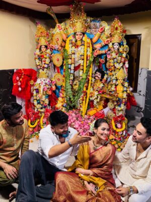 Susmita Chatterjee Instagram - শুভ মহা অষ্টমী ❤️ 
#durgapuja2025