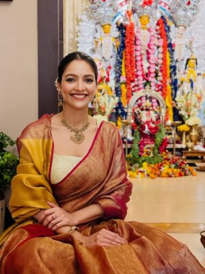 Susmita Chatterjee Instagram - শুভ মহা অষ্টমী ❤️ 
#durgapuja2025