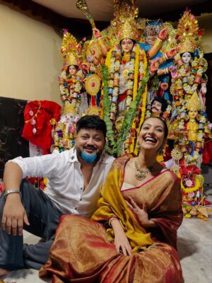 Susmita Chatterjee Instagram - শুভ মহা অষ্টমী ❤️ 
#durgapuja2025