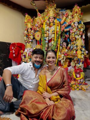Susmita Chatterjee Instagram - শুভ মহা অষ্টমী ❤️ 
#durgapuja2025