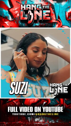 Suzi Instagram - @suzi on the line 📞 to talk that talk 🗣️ with the record “New Bae” 🔥🎵 At the @ballin4peace basketball game 🏀 @Hangtheline performance out now! Full vid on YouTube link in bio ▶️