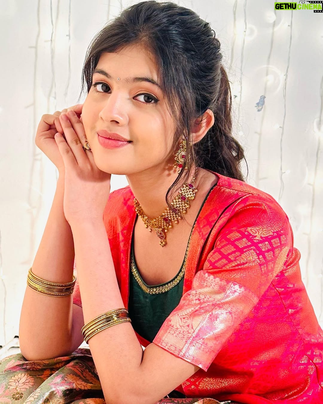 Swaksha - 18.6K Likes - It’s the time of the year…for faith and festivities…Golus and Garbas, Paavadais and Ghagras! 
My Navratri diaries-1♥️
.
. @thechennaisilks 
.
.@foreshorestudio28
.
#navratri #navratri2023 #navratrioutfit #outfit #festival #festive #festivewear #navratridiaries #explore #explorepage #trending #instagram #instagood