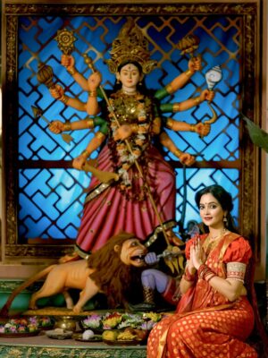 Tamanna Vyas Instagram - Happy Dussehera To Everyone 🌸 ☺️
jay maa durga 🙏🏻