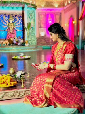 Tamanna Vyas Instagram - Happy Dussehera To Everyone 🌸 ☺️
jay maa durga 🙏🏻