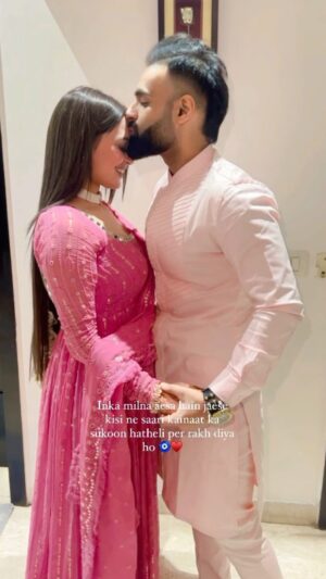 Tanika chawla Instagram - Hitched for life ♥️🧿🧿 25.02.2024 ♾️
…
#rokafied #engaged #taken #couple #Shubhikitaani #blessed #JAIGURUJI 🧿