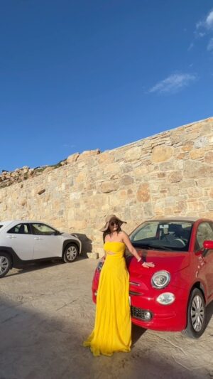 Tanika chawla Instagram - In my Glow up era 🤌🏻🧡
…
Wearing this pretty dress from @azah.couture ♥️