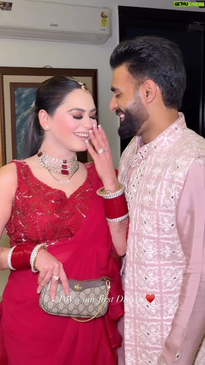 Tanika chawla - 1.3K Likes - Manifesting every Diwali with you,, with lots of love happiness and good health and wealth 🪔♥️🧿
.. 
#firstdiwali #shubhkitaani #couple #mr&mrsbatra
