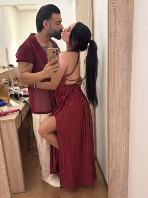 Tanika chawla Instagram - Together is our favourite destination ❤️
My outfit @soluxe.couture
His outfit @coords_company
..
#1st anniversary #travelootd #maldives