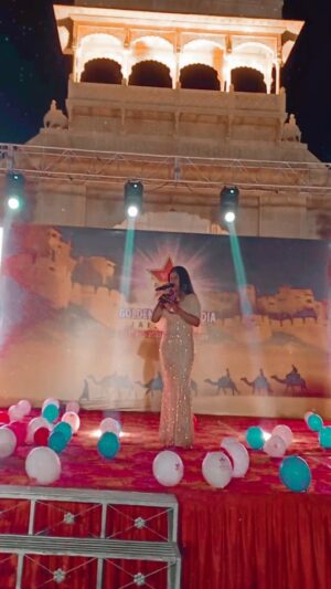 Teena Rathore Instagram - Jaisalmer Mini Vlog. Hosted IPCA Star Awards @hotelheritageinnjaisalmer
#anchorlife #anchorshow #jodhpuranchor #jaisalmeranchor #jaisalmerdiaries #jaisalmer_trip #weddingseason #weddingemcee #indianwedding #weddinganchor