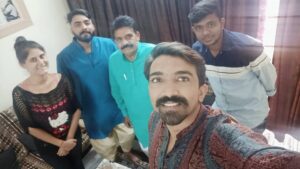 Teena Rathore Instagram - Deepawali Meet at Director's home.
Our Play Director Sanjay Phadke Sir.
My co artist @dilipvaishnav_official28 @30shade_madman (left early).
Our Music Director (play) @samratchouhanofficial_ and also our team member @nitesh_mevara_
We are coming with our plays - Kahne ko kuch nahi and Teen vyakti teen pyale.
#play #happy #dipawali #artistdiary #jodhpuri_chhorii #jodhpurdiaries