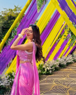 Teeya Chawla Instagram - 🦄💜
outfit @mauvestory
