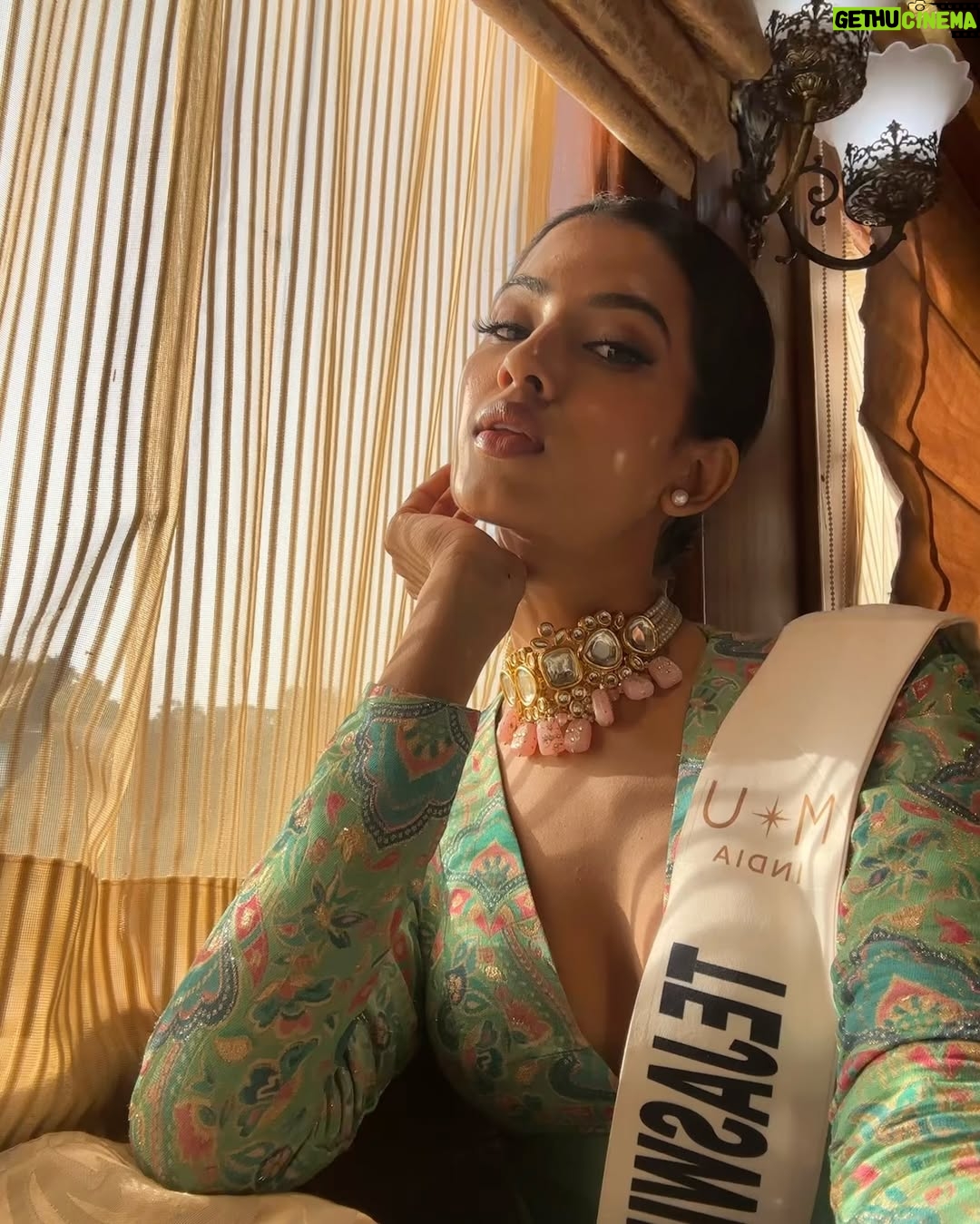 Tejaswini Shrivastava - 5.2K Likes - Embracing cultural vibes in this stunning ethnic jumpsuit ✨
Feeling bold, beautiful, and connected to traditions. 

Wearing : @isshrabyishwari 
neck Choker by : @ranisabangles 

@missuniverseindiaorg @glamanandsupermodelindia @beautyhigh.in . #missuniverseindia2024