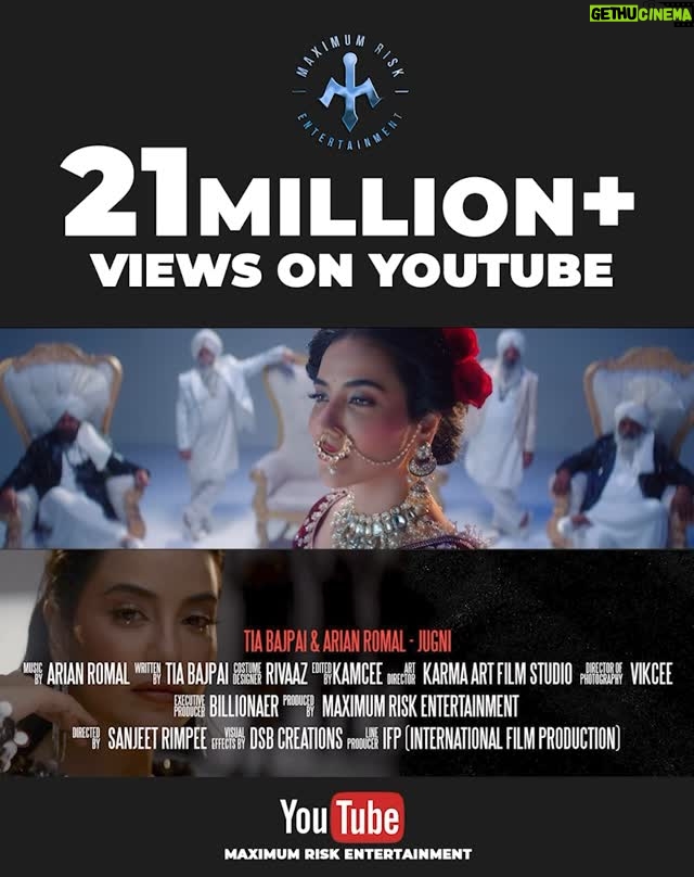 Tia Bajpai - 239K Likes - 21 MILLION VIEWS on JUGNI
From a vibe to a viral moment, we did that!
Shoutout to the real ones who kept it on repeat
And even the haters who couldn’t stop watching
This isn’t just a song, it’s a wave and it’s only getting bigger
Appreciate every single view… now let’s aim for 50M!

#Jugni #21MillionViews #GratefulButNeverSettle #KeepItMoving 

@arianromal @maximumriskentertainment