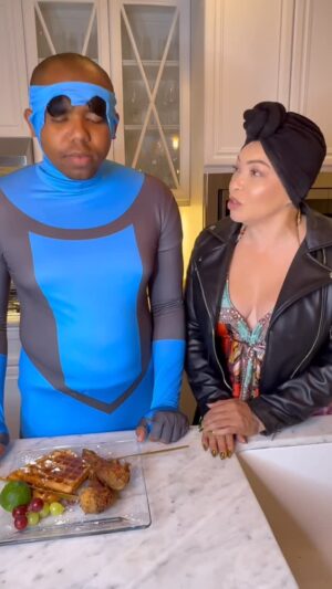Tisha Campbell Instagram - Soon as I leave @iamdaniwright comes to my house to “stir” up trouble by having @xenthemarvellegend cook but I caught them!!!! #tishacampbell #comedy #dayumgina #damngina #funny #funnyvideos #autism #autismmom #boymom #onthespectrum #food #helpmelawd