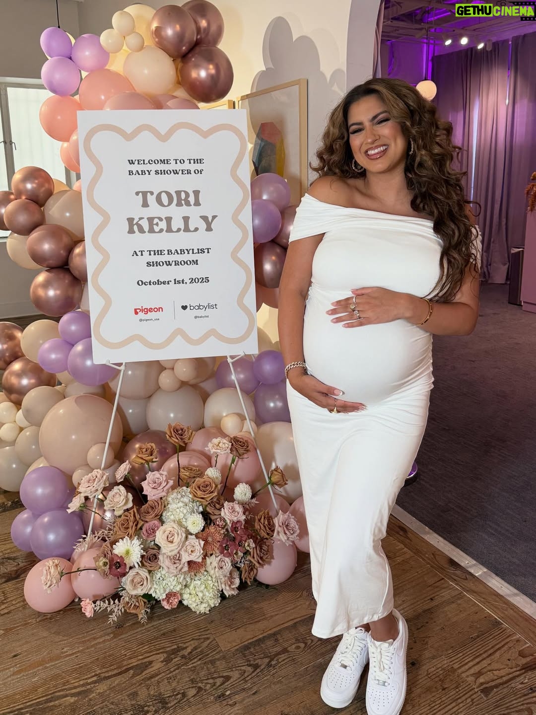 Tori Kelly - 122.9K Likes - thank you @babylist & @pigeon_usa for throwing me the perfect shower!! i can’t wait to use these beautiful bottles 🍼🤍 #babylistpartner