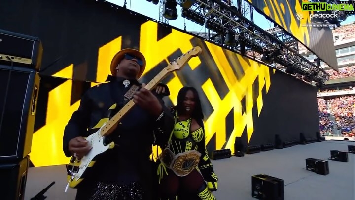 Trinity Fatu - 58.8K Likes - My dad’s the coolest⚠️❤️ 🎸(I will cherish this moment forever 🥲 ) @derekmackband #summerslam #daddysgirl #musician #guitarist