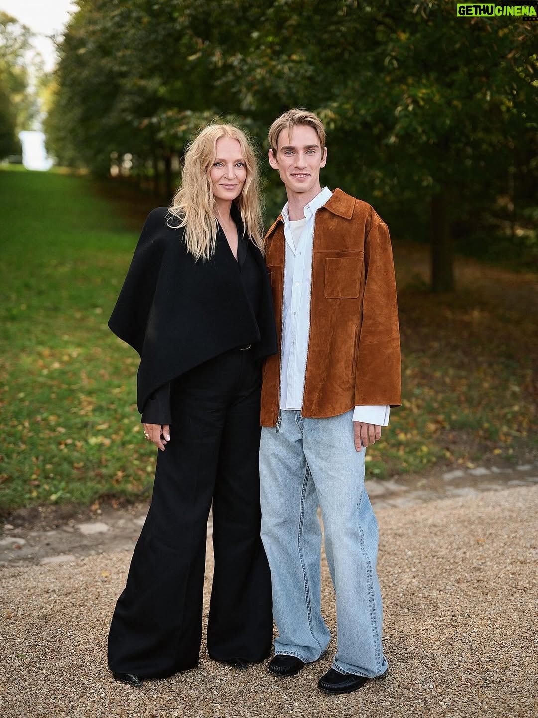 Uma Thurman - 135K Likes - What a joyful weekend in Paris with Levon ! Congratulations Michael Rider @celine and thank you @johnnollet @benjaminpuckey 💫
