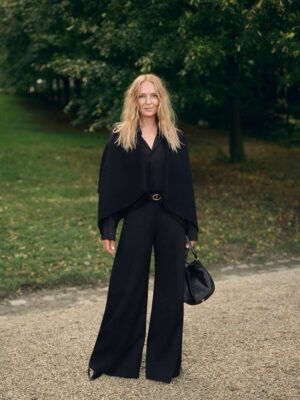 Uma Thurman Instagram - What a joyful weekend in Paris with Levon ! Congratulations Michael Rider @celine and thank you @johnnollet @benjaminpuckey 💫