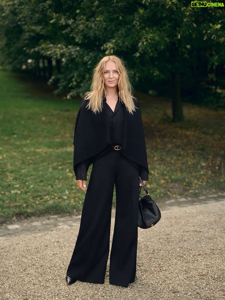 Uma Thurman - 135K Likes - What a joyful weekend in Paris with Levon ! Congratulations Michael Rider @celine and thank you @johnnollet @benjaminpuckey 💫