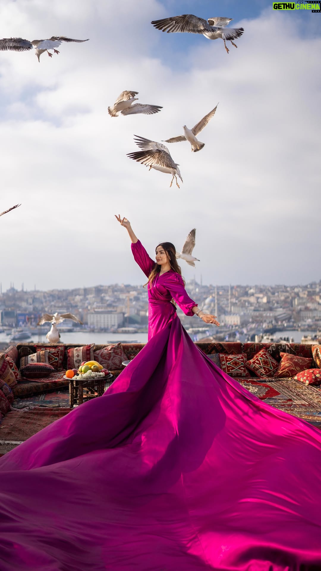 Unaisa Subair - 8.5K Likes - Just me, the skyline, and the soothing rhythm of the Bosphorus. 🎶🏙️🕊️